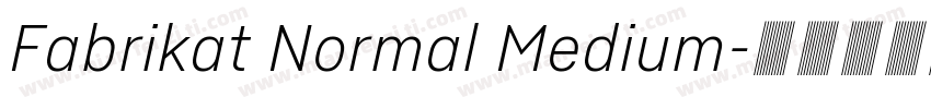 Fabrikat Normal Medium字体转换